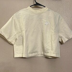 Nike Pale Yellow Crop Top M